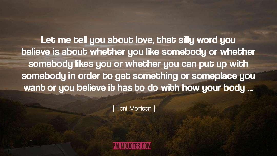 Expressing Love quotes by Toni Morrison
