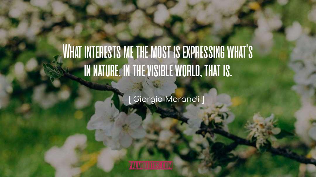 Expressing quotes by Giorgio Morandi