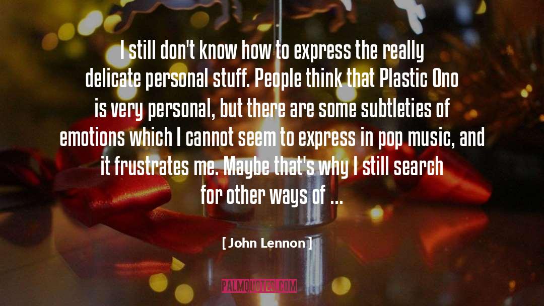 Expressing quotes by John Lennon
