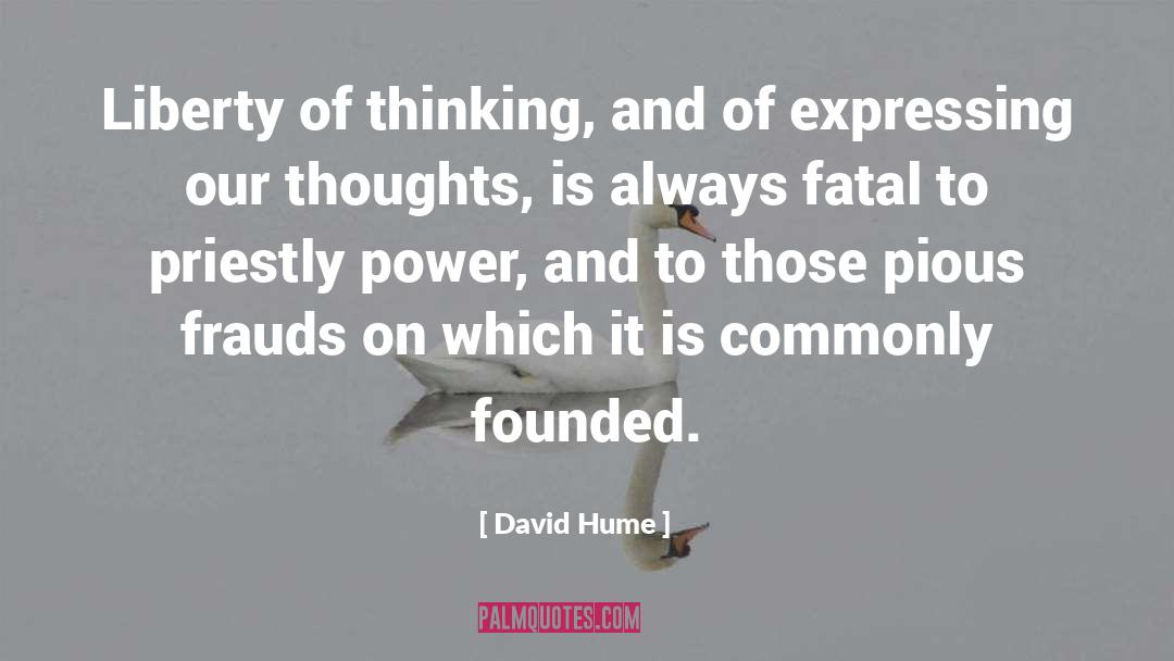 Expressing quotes by David Hume