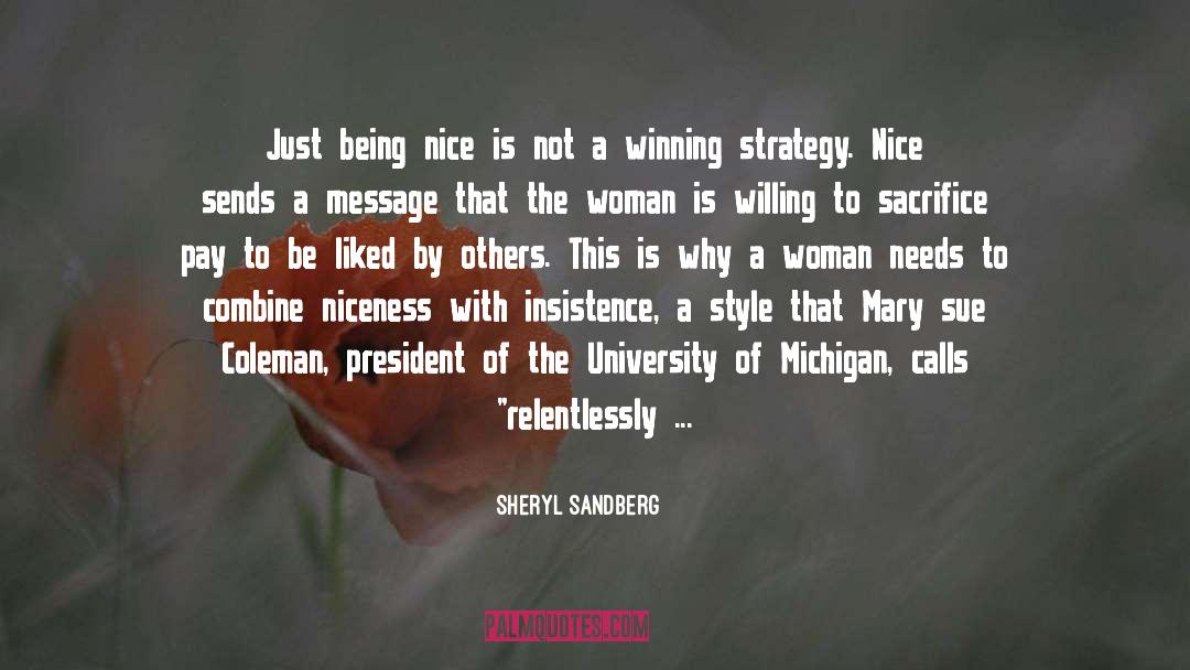 Expressing quotes by Sheryl Sandberg