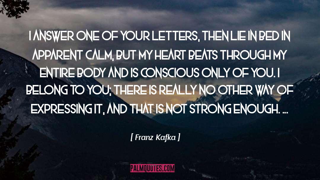 Expressing quotes by Franz Kafka