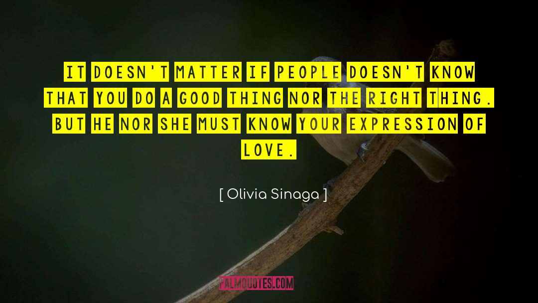 Expression Of Love quotes by Olivia Sinaga