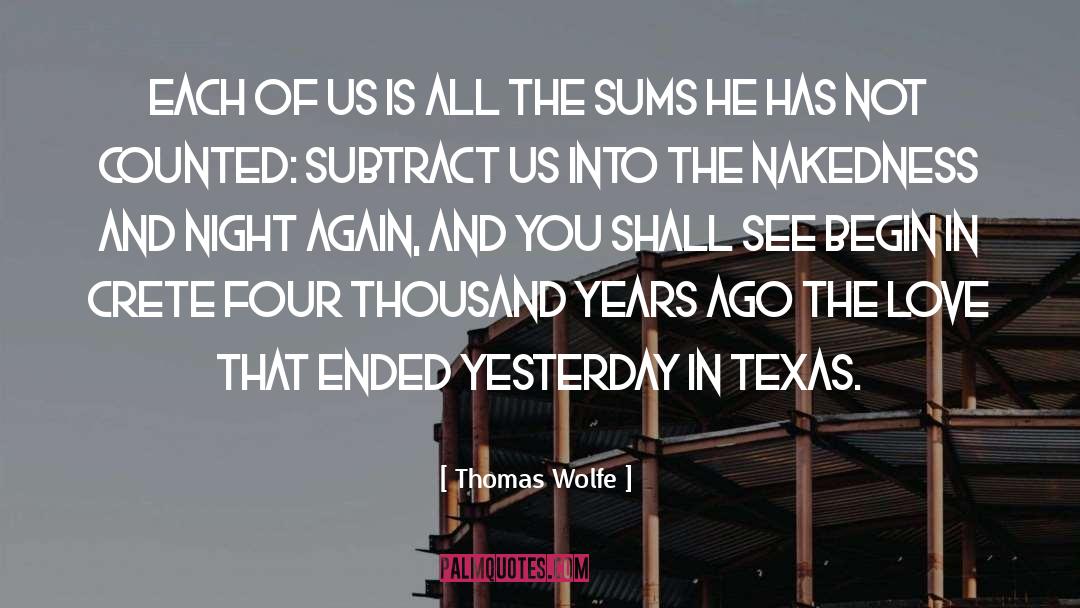 Expression Of Love quotes by Thomas Wolfe