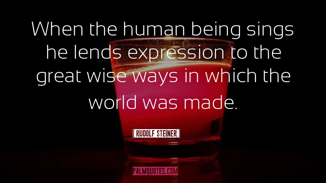 Expression quotes by Rudolf Steiner