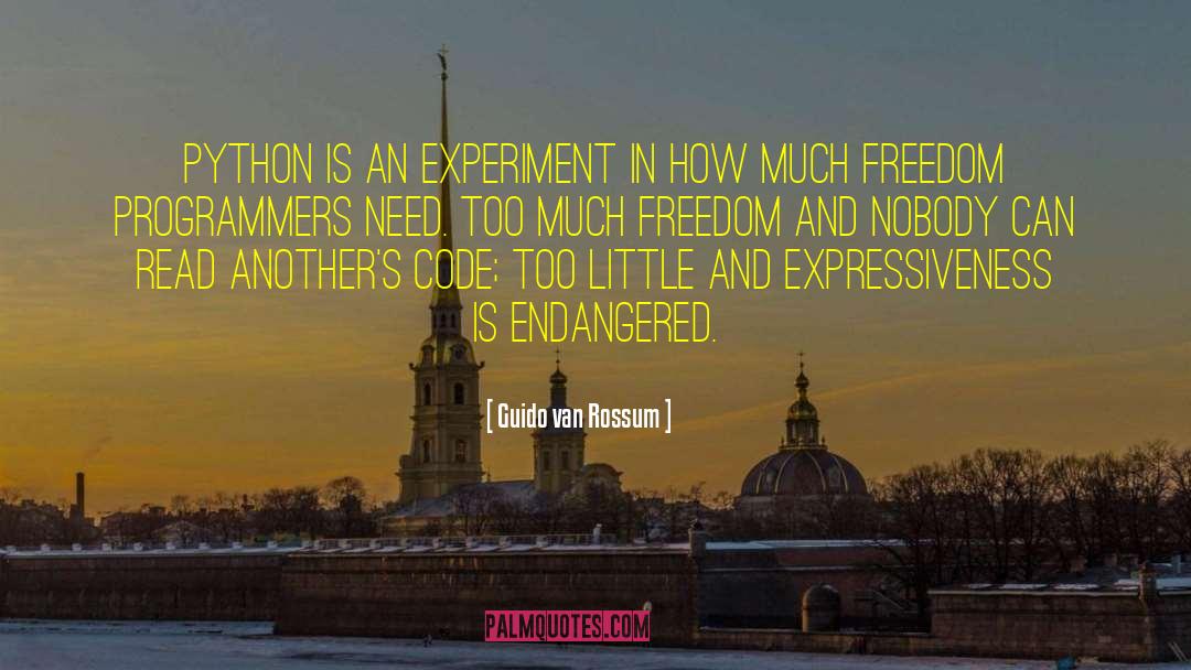 Expressiveness quotes by Guido Van Rossum