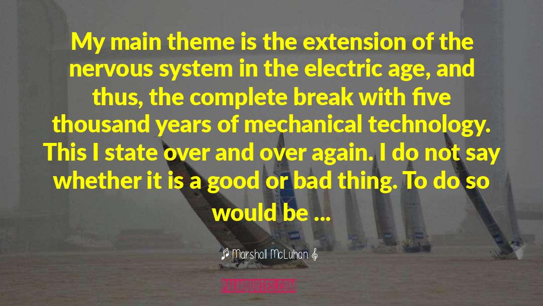 Extension quotes by Marshall McLuhan