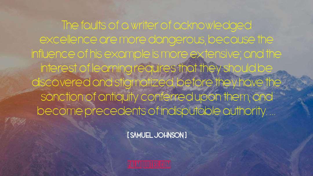 Extensive quotes by Samuel Johnson