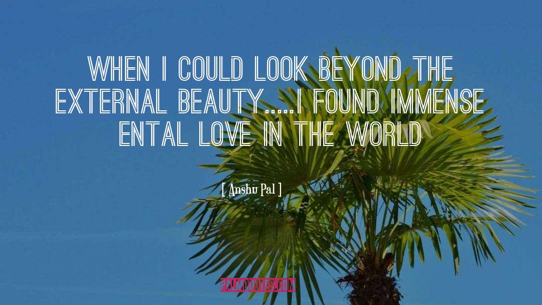 External Beauty quotes by Anshu Pal