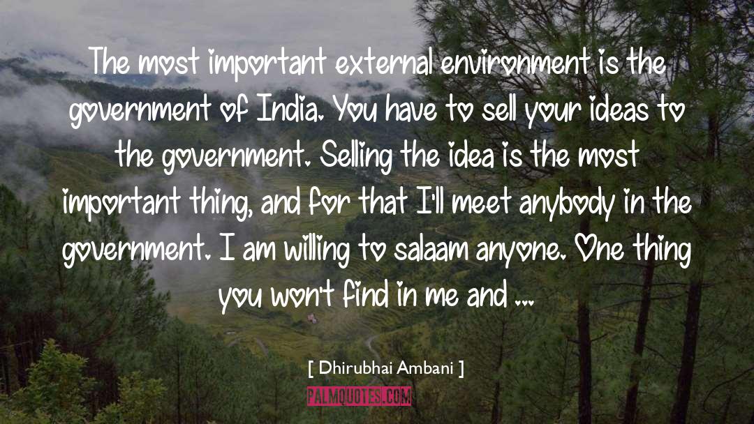 External Environment quotes by Dhirubhai Ambani