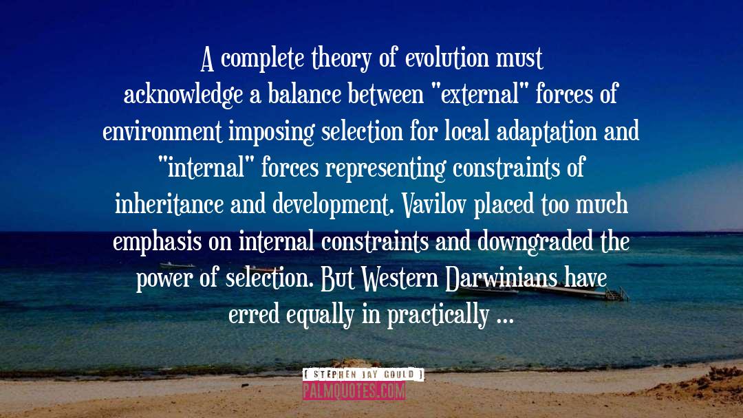 External Forces quotes by Stephen Jay Gould