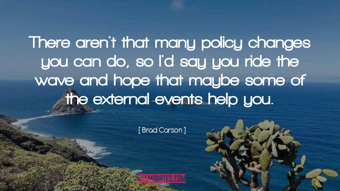 External quotes by Brad Carson