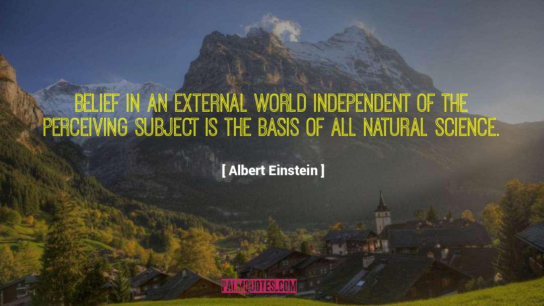 External World quotes by Albert Einstein