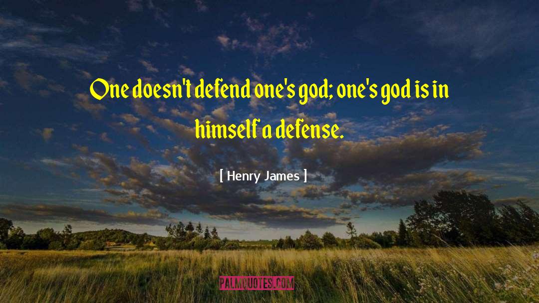 Externalization Defense quotes by Henry James