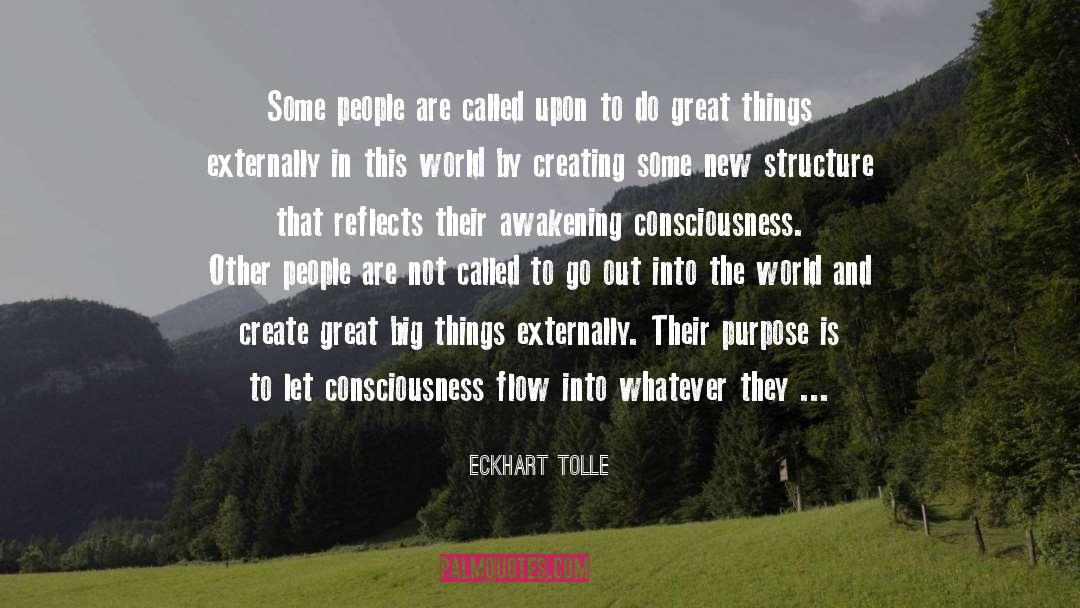 Externally quotes by Eckhart Tolle