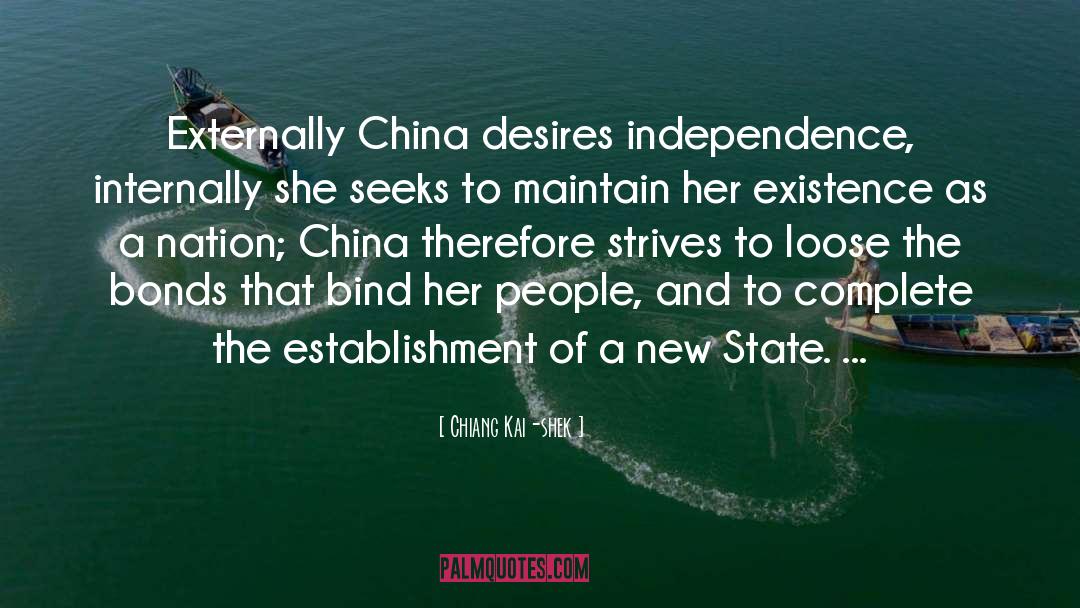 Externally quotes by Chiang Kai-shek