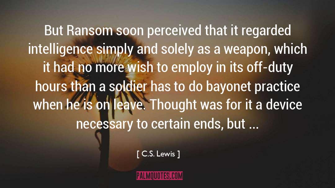 Externally quotes by C.S. Lewis