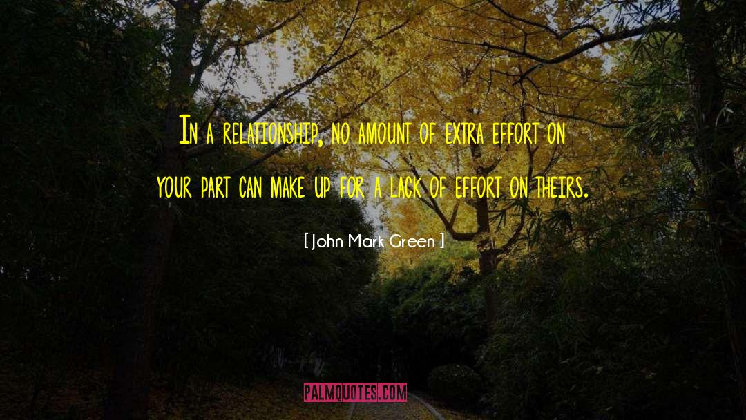 Extra Effort quotes by John Mark Green