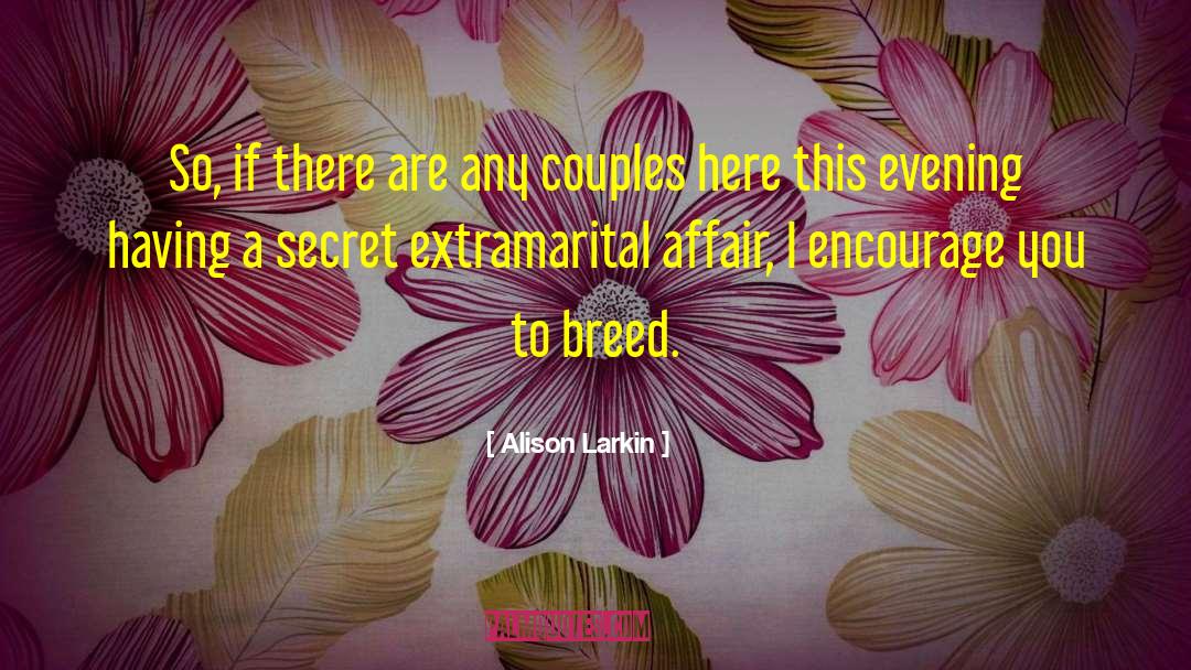 Extramarital Affair quotes by Alison Larkin