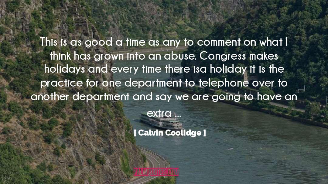 Extras quotes by Calvin Coolidge