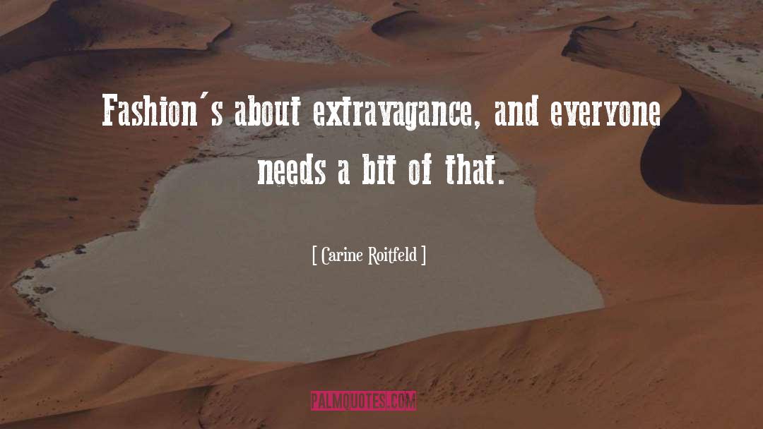 Extravagance quotes by Carine Roitfeld