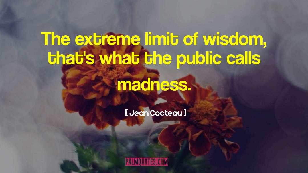 Extreme Limit quotes by Jean Cocteau