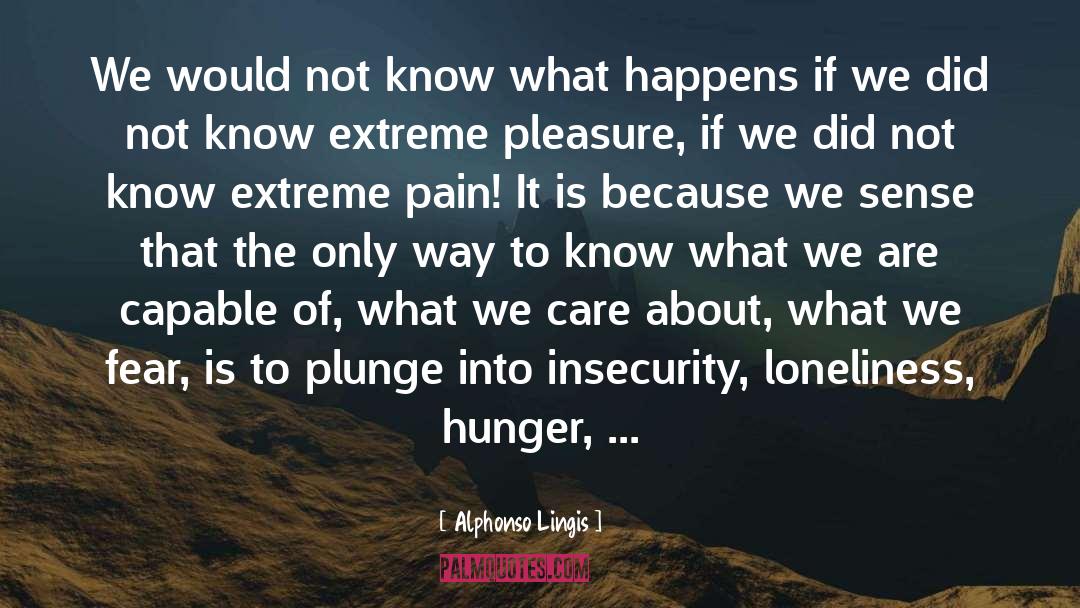 Extreme Pain quotes by Alphonso Lingis