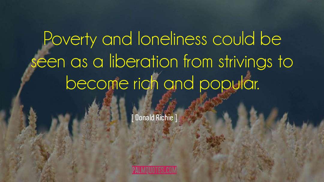 Extreme Poverty quotes by Donald Richie