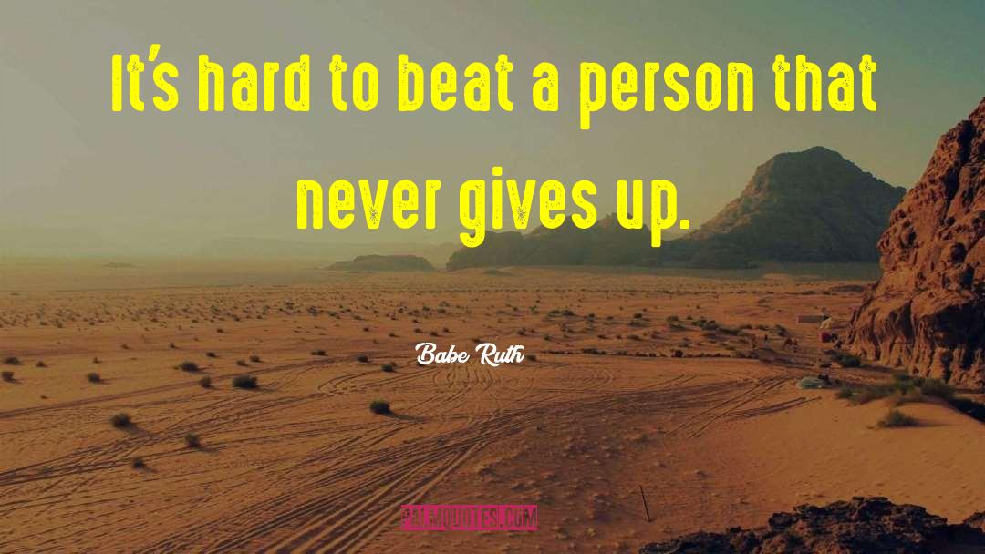 Extreme Sports Inspirational quotes by Babe Ruth