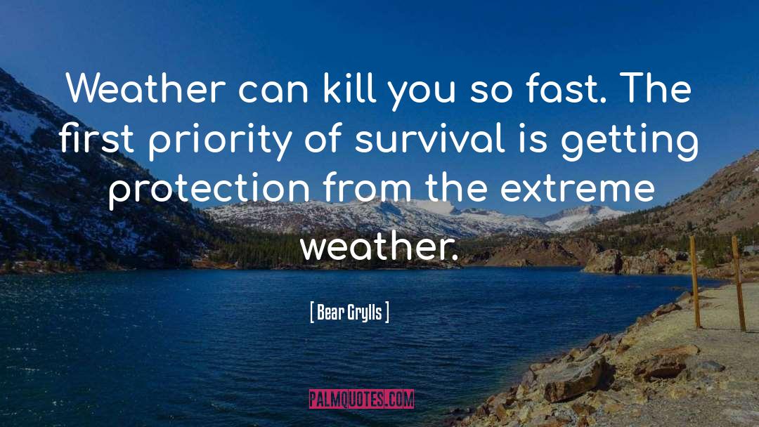 Extreme Weather quotes by Bear Grylls