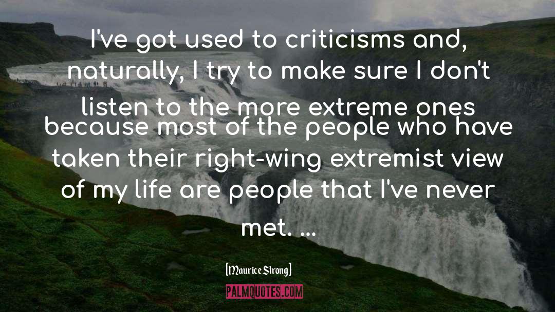 Extremist quotes by Maurice Strong