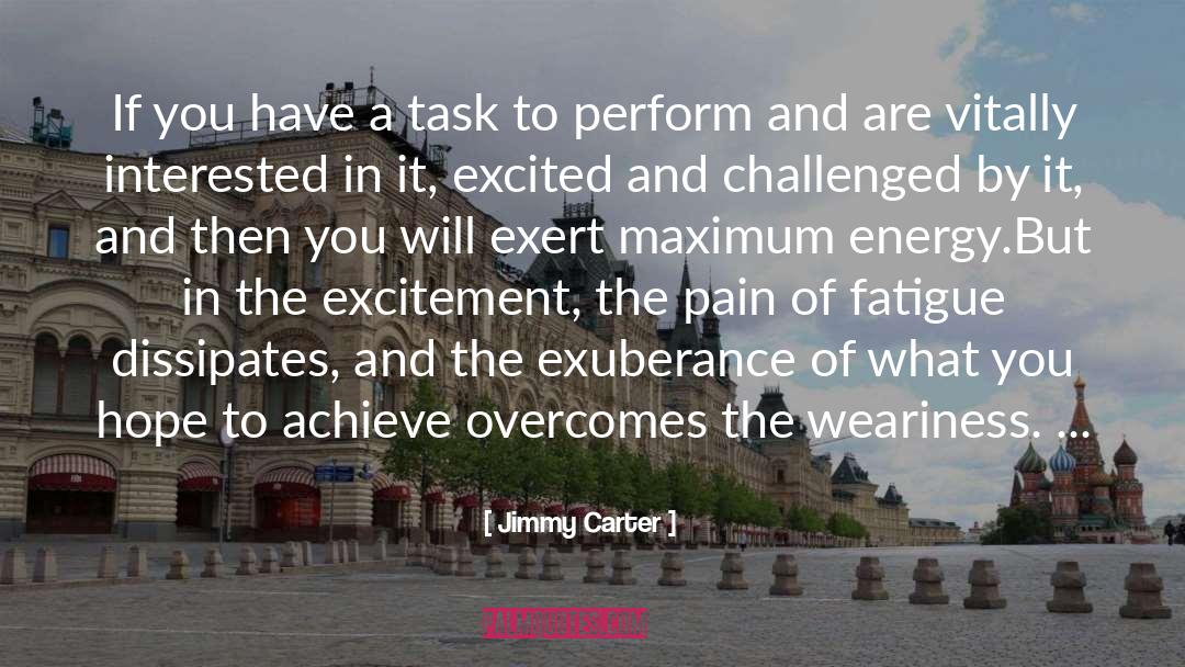 Exuberance quotes by Jimmy Carter