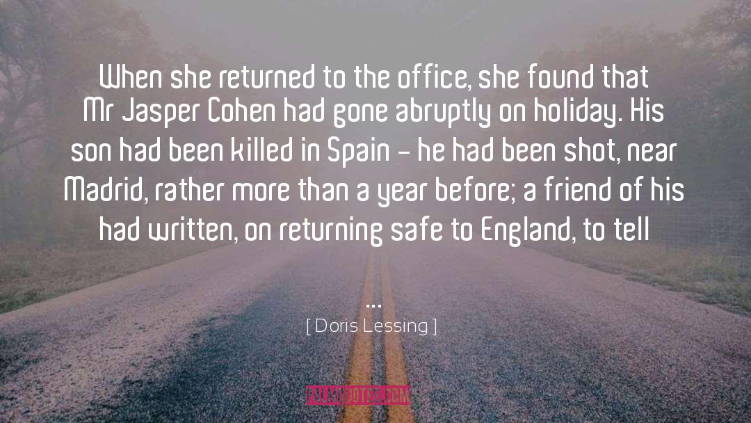 Ey Madrid quotes by Doris Lessing