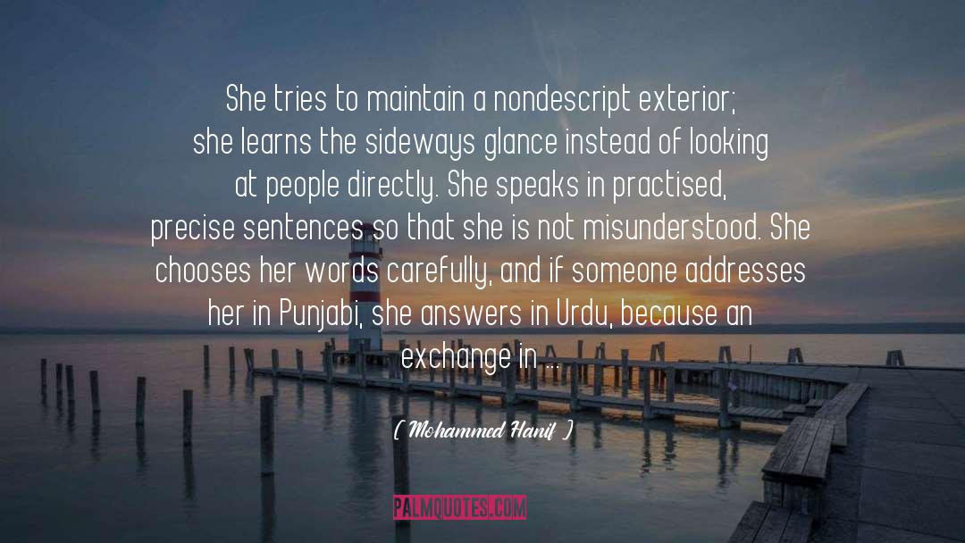 Eye Contact quotes by Mohammed Hanif