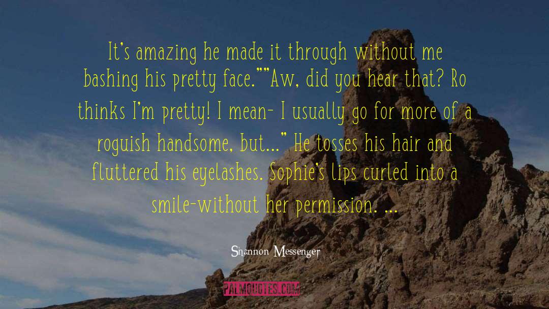 Eyelashes quotes by Shannon Messenger