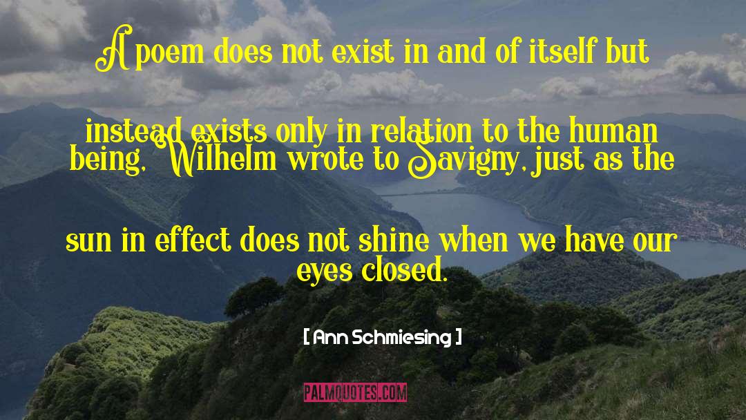Eyes Closed quotes by Ann Schmiesing