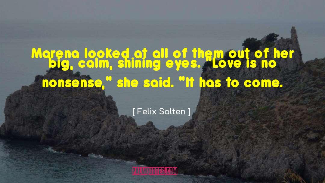 Eyes Love quotes by Felix Salten