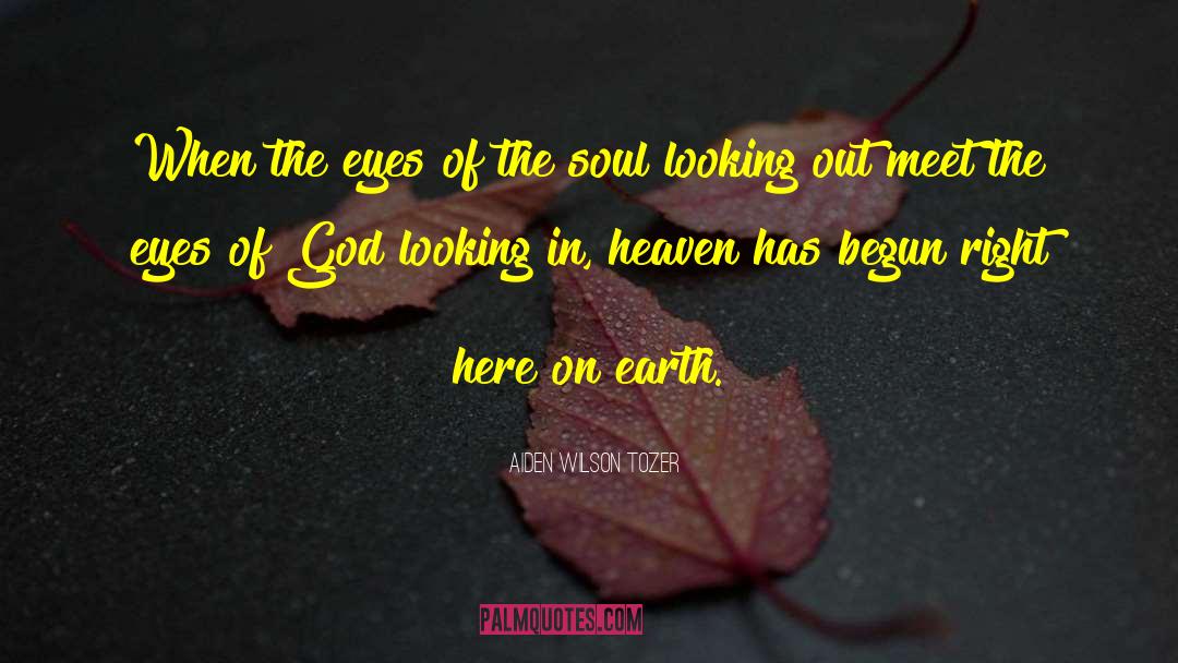 Eyes Soul Quote quotes by Aiden Wilson Tozer