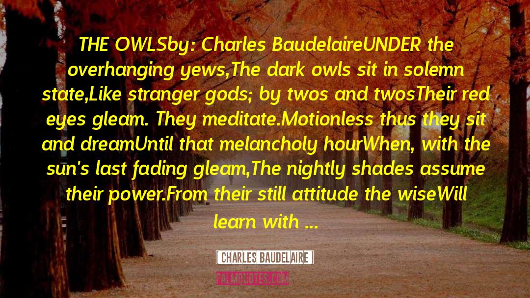 Eyes Watching quotes by Charles Baudelaire