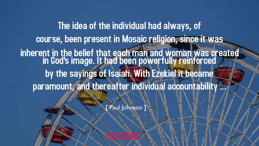 Ezekiel quotes by Paul Johnson