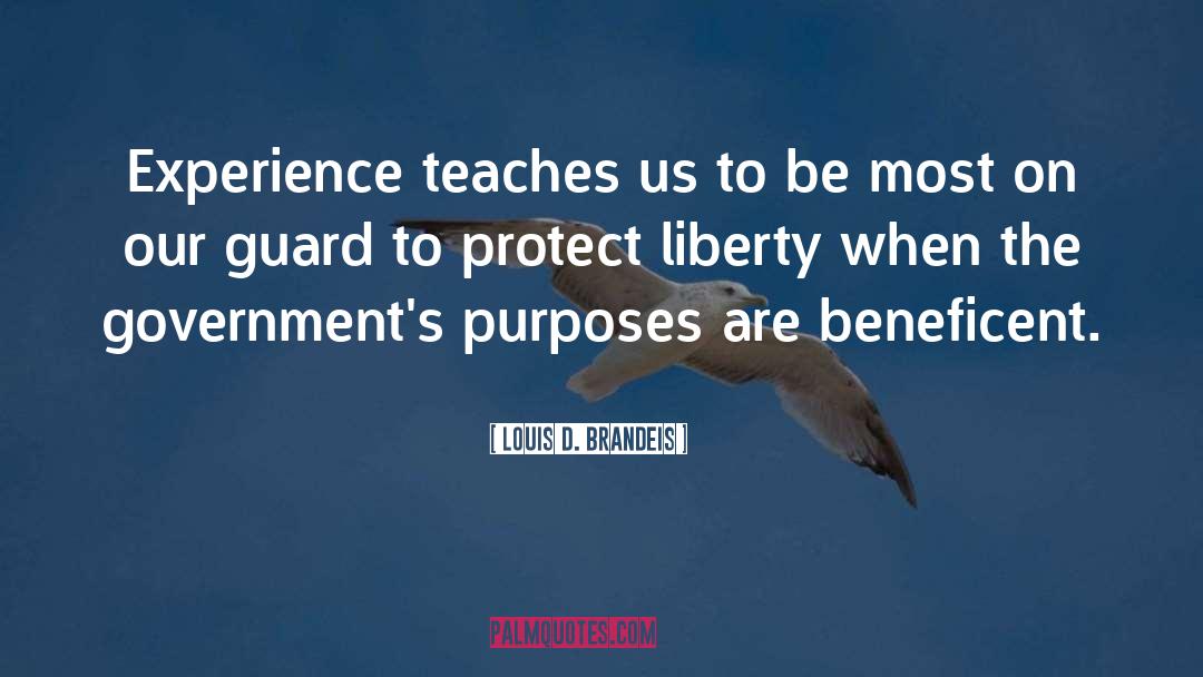 F D Guard quotes by Louis D. Brandeis