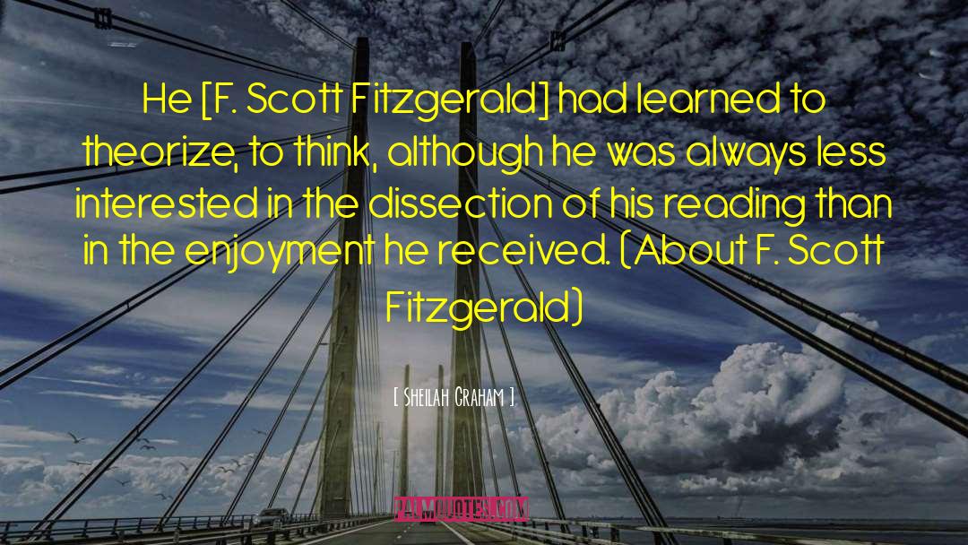 F Scott Fitzgerald The Beautiful And Damned quotes by Sheilah Graham