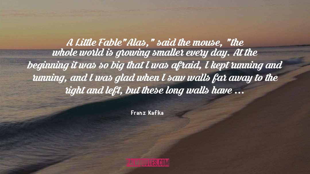 Fable quotes by Franz Kafka