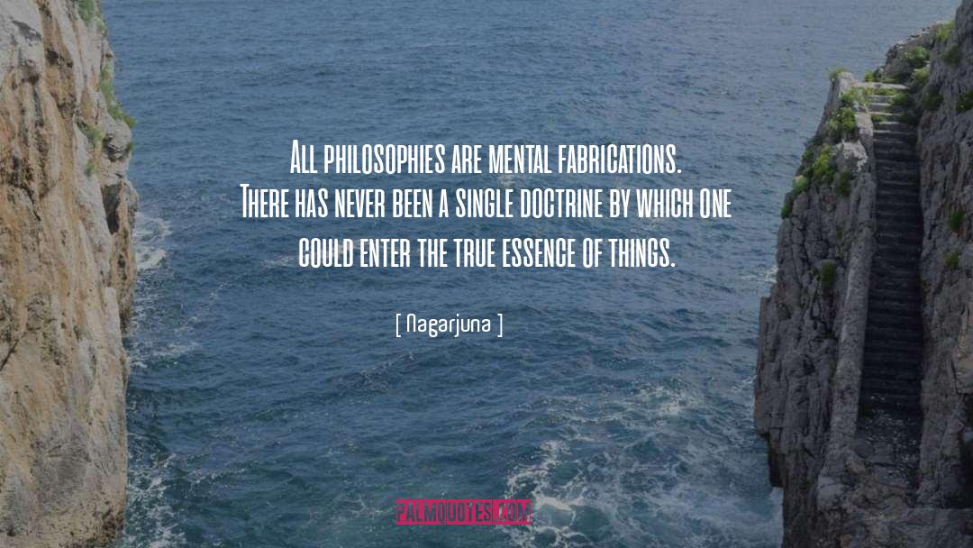 Fabrications quotes by Nagarjuna