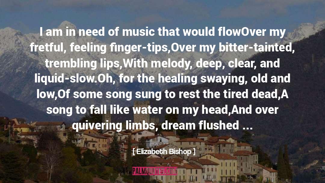 Face The Music quotes by Elizabeth Bishop