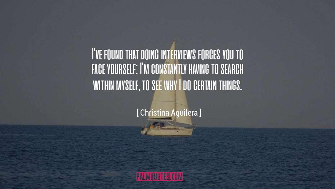 Face Yourself quotes by Christina Aguilera