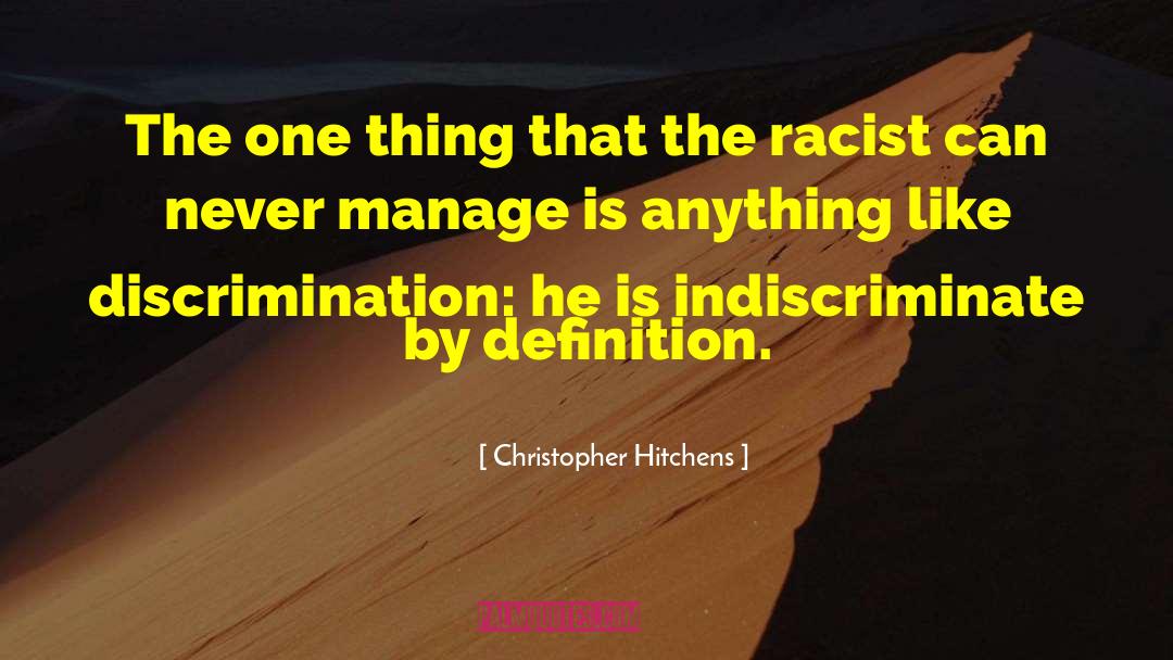 Facial Discrimination quotes by Christopher Hitchens