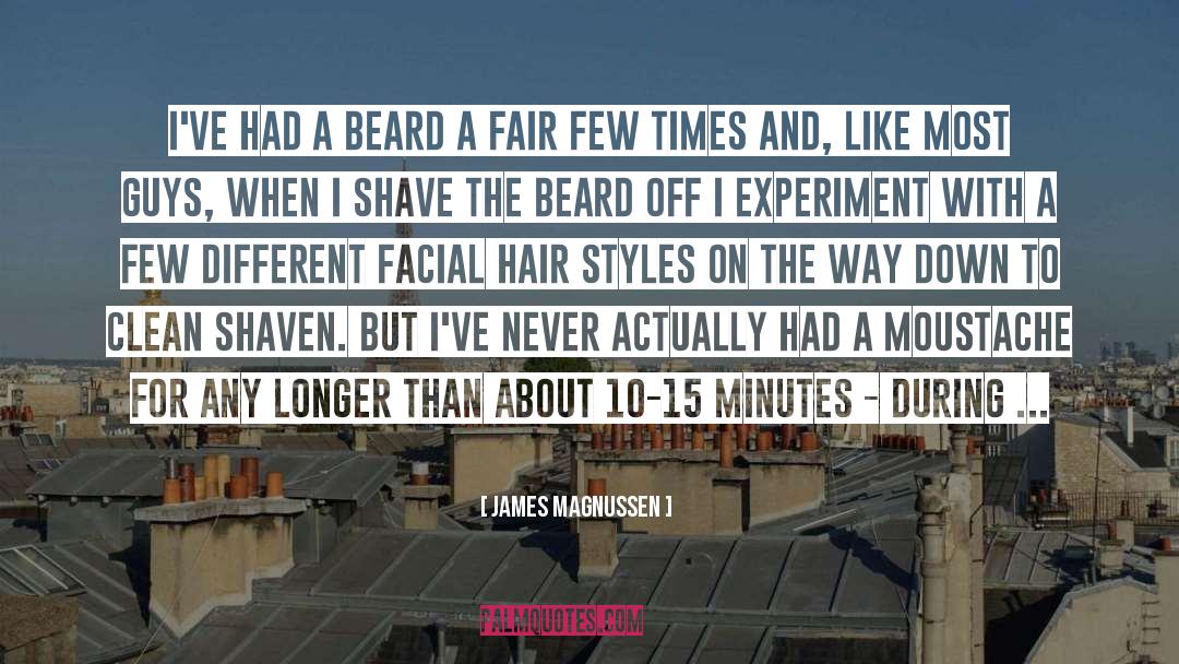 Facial Hair quotes by James Magnussen
