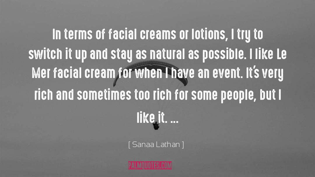 Facial quotes by Sanaa Lathan