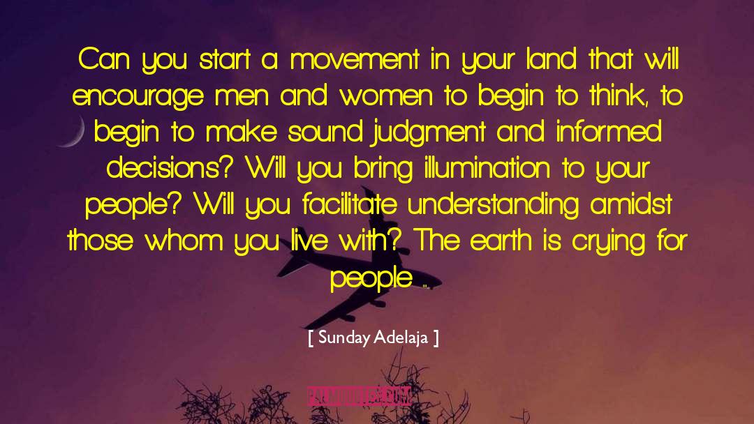 Facilitate quotes by Sunday Adelaja